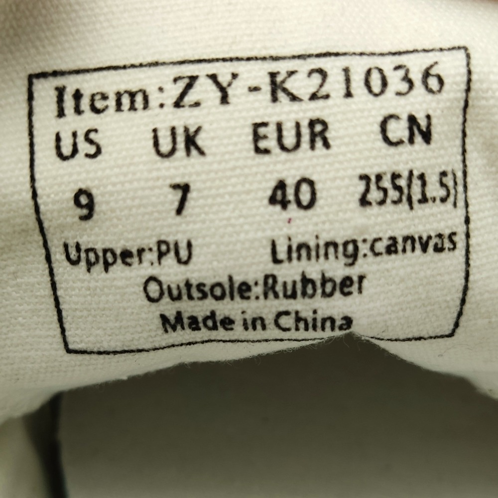 Unbranded Sneakers Womens 9 White ZY-K21036 Low Top Faux Leather Lace Up Casual - Picture 8 of 8